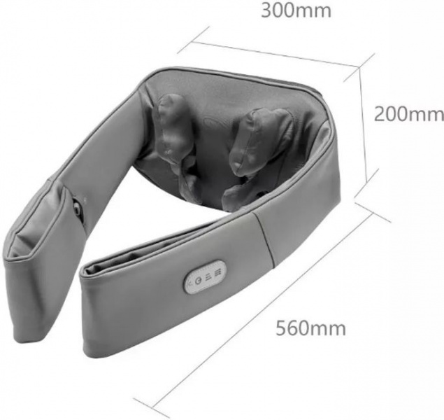 Массажер для шеи Xiaomi LeFan 3D Kneading Shawl LF-AP017, серый фото 2