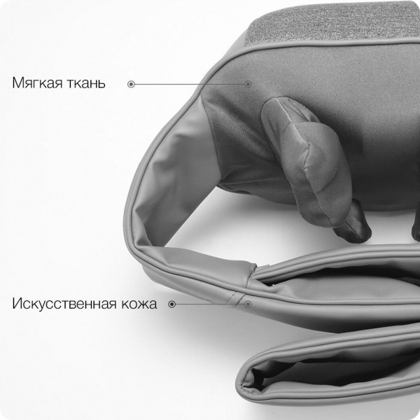 Массажер для шеи Xiaomi LeFan 3D Kneading Shawl LF-AP017, серый фото 5