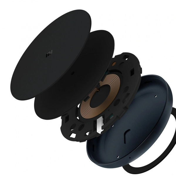Беспроводное зарядное устройство Xiaomi Mi Wireless Charging Pad (WPC03ZM), черный фото 4