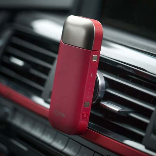 Автомобильный держатель Mage IQOS, магнитный, крепление на вент.решетку, графит,Deppa фото 2