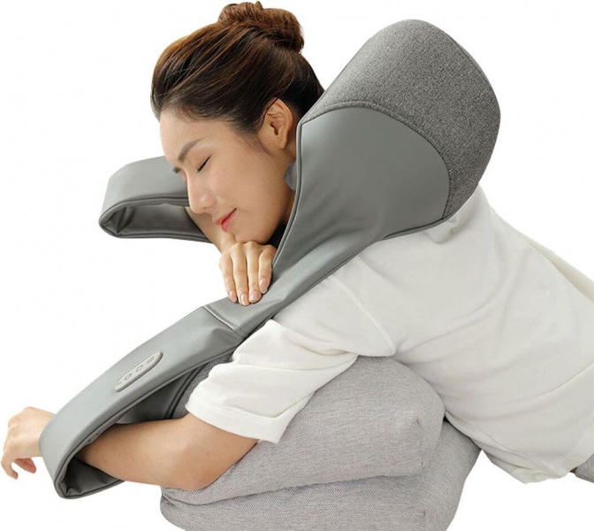 Массажер для шеи Xiaomi LeFan 3D Kneading Shawl LF-AP017, серый фото 3